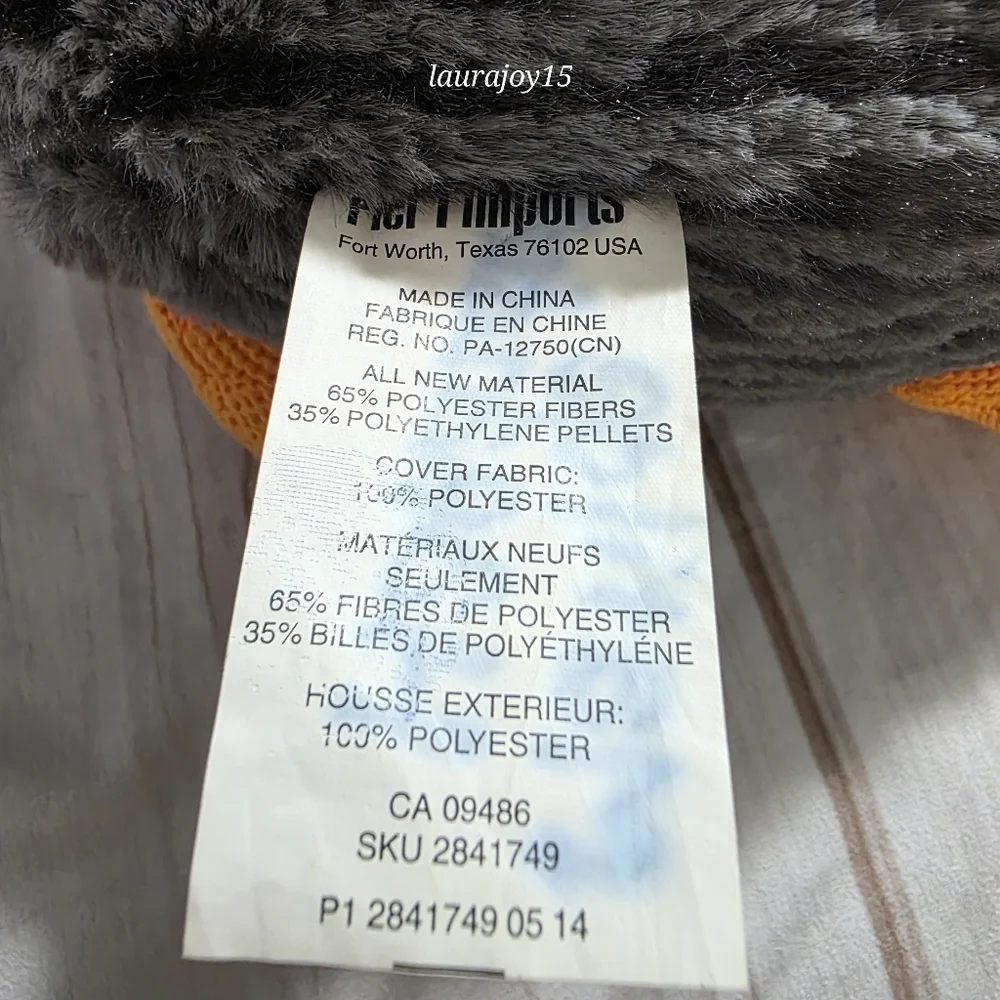 Pier 1 Imports Dodger Penguin Plush Stuffed Toy Winter No Sound 15 Inch